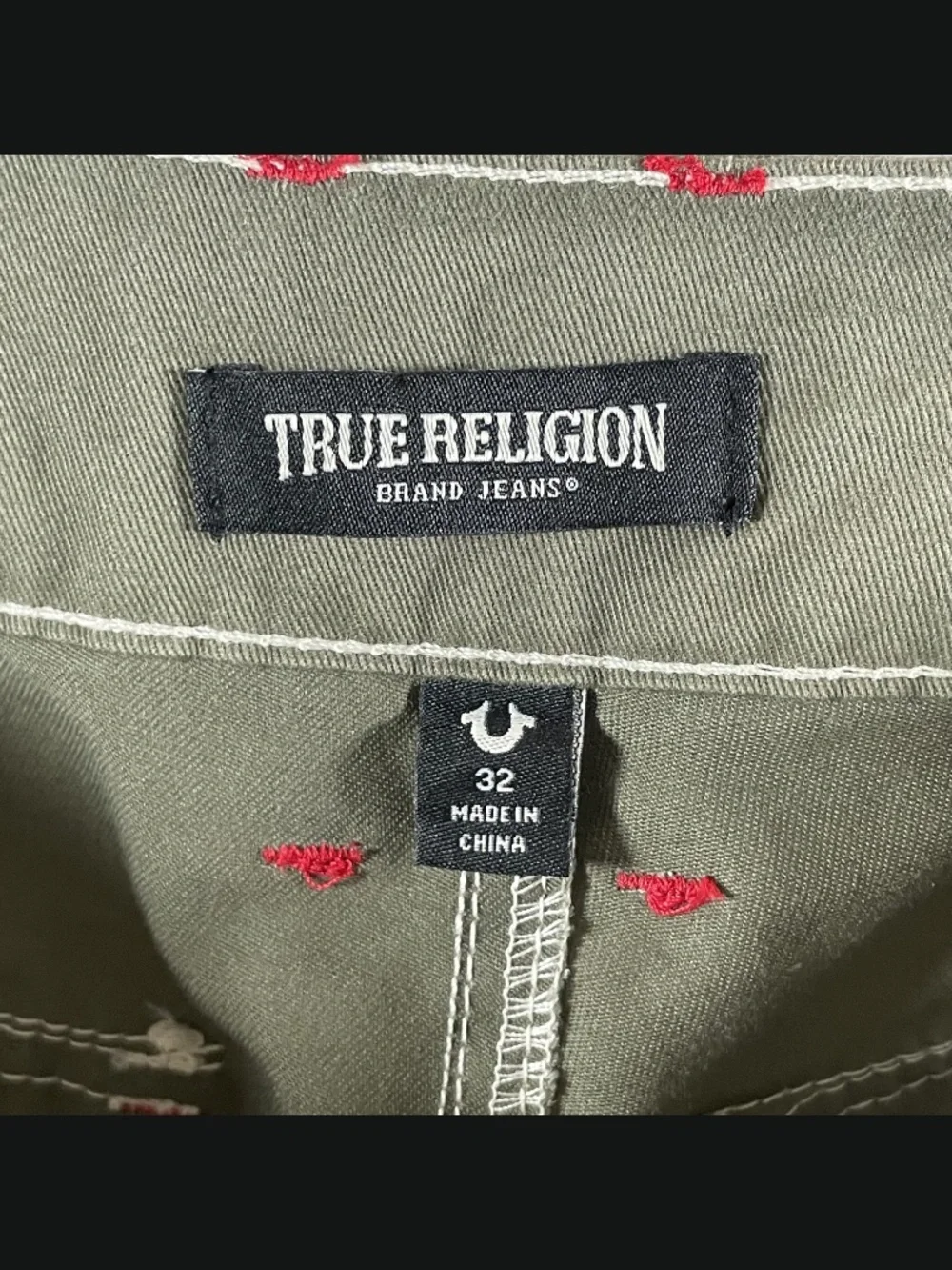 NEW True Religion Shorts Mens 32 green cargo designer summer casual street